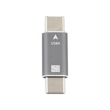 USB C 4.0 Male to Male Plug Converter 40Gbps Data Sync Adapter