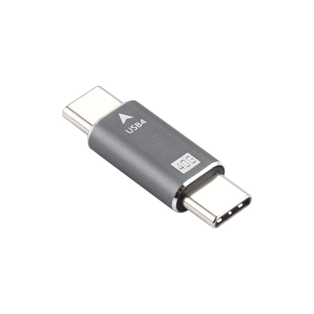 USB C 4.0 Male to Male Plug Converter 40Gbps Data Sync Adapter