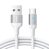 USB C Cable Fast Charging Nylon Braided 3A 2M - White