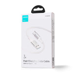 USB C Cable Fast Charging Nylon Braided 3A 2M - White