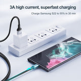 USB C Cable Fast Charging Nylon Braided 3A 2M - White
