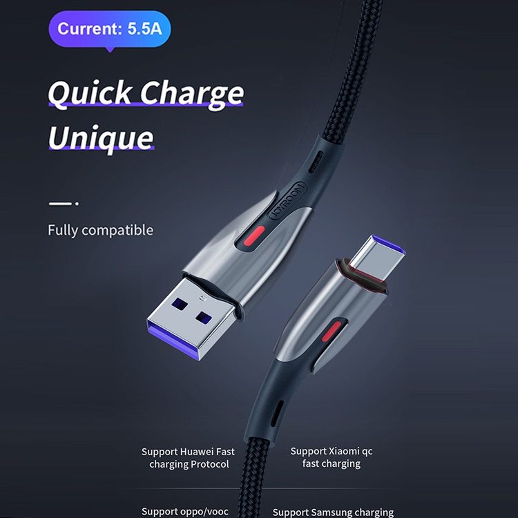 USB C Cable JOYROOM 5.5A Data Sync Charging - Black