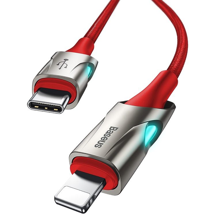 USB C to Lightning Cable Baseus Fish Eye PD 18W - Red