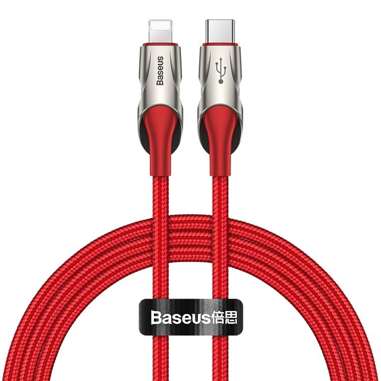 USB C to Lightning Cable Baseus Fish Eye PD 18W - Red