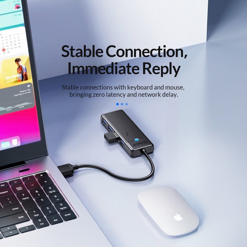 USB HUB 4 in 1 ORICO Multi-function Docking Station Adapter - Black