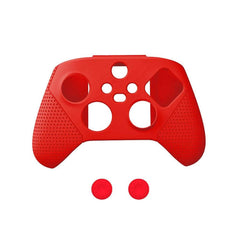 Xbox Series X Controller Skin – Red Shockproof Silicone Grip Cover