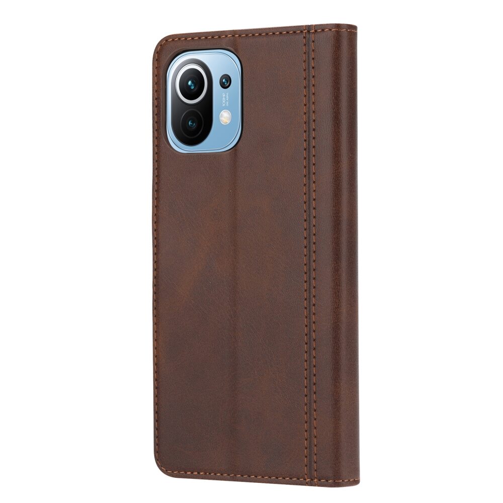 Xiaomi Mi 11 Lite Case Protective Magnetic Splicing - Brown
