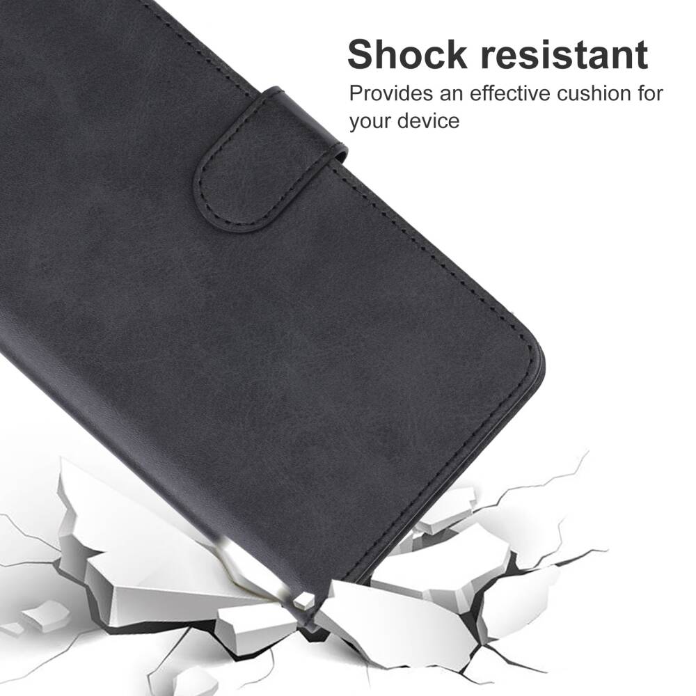 Xiaomi Redmi 12 4G Case Shockproof PU Leather - Black