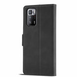 Xiaomi Redmi Note 10 Pro Dual-side Buckle Secure Flip Wallet - Black