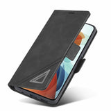 Xiaomi Redmi Note 10 Pro Dual-side Buckle Secure Flip Wallet - Black