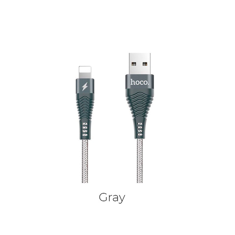 Lightning Cable 1.2M HOCO U32 Unswerving Steel braided
