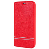 PU Leather Secure Wallet Case for iPhone X, iPhone XS - Red