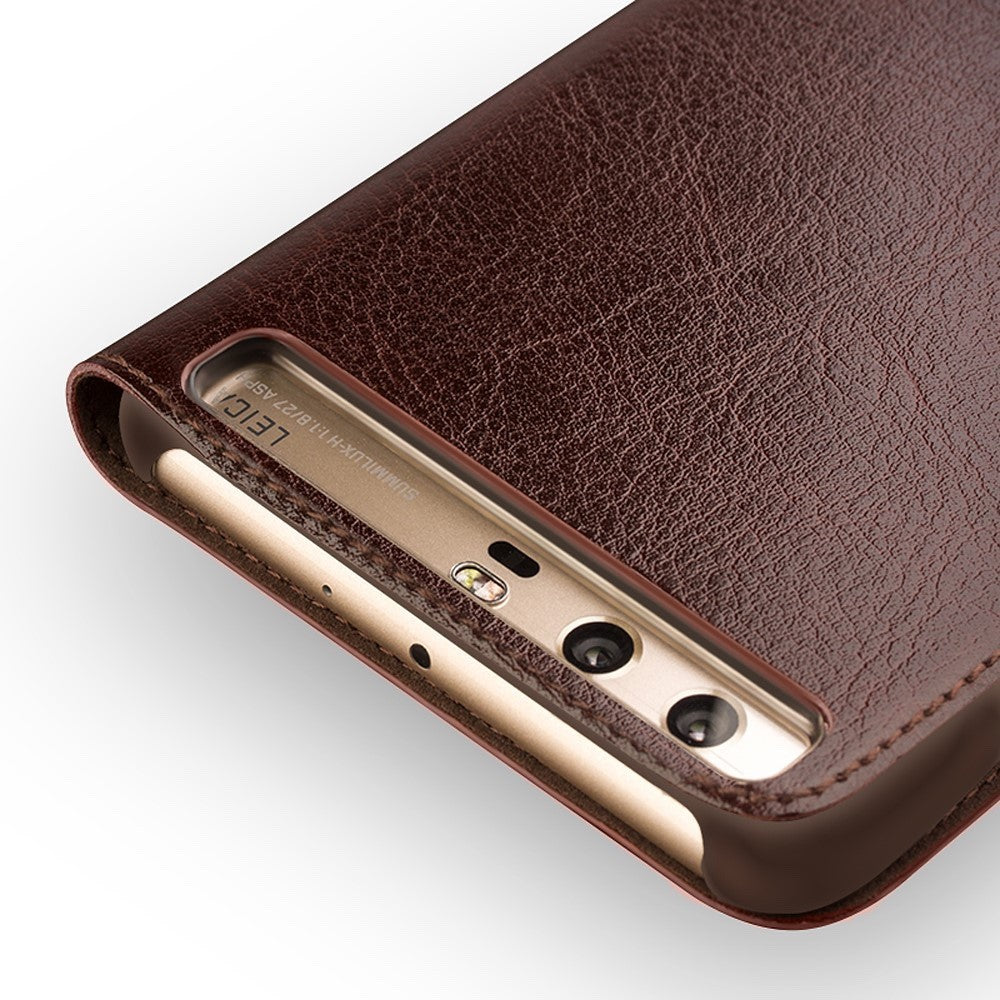 Huawei P10 Case QIALINO Classic Thin Genuine Cowhide Leather