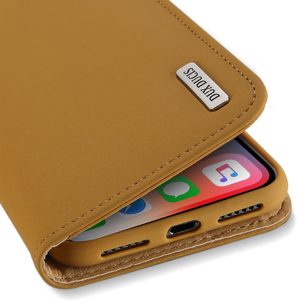 iPhone X/XS Wallet Case Brown