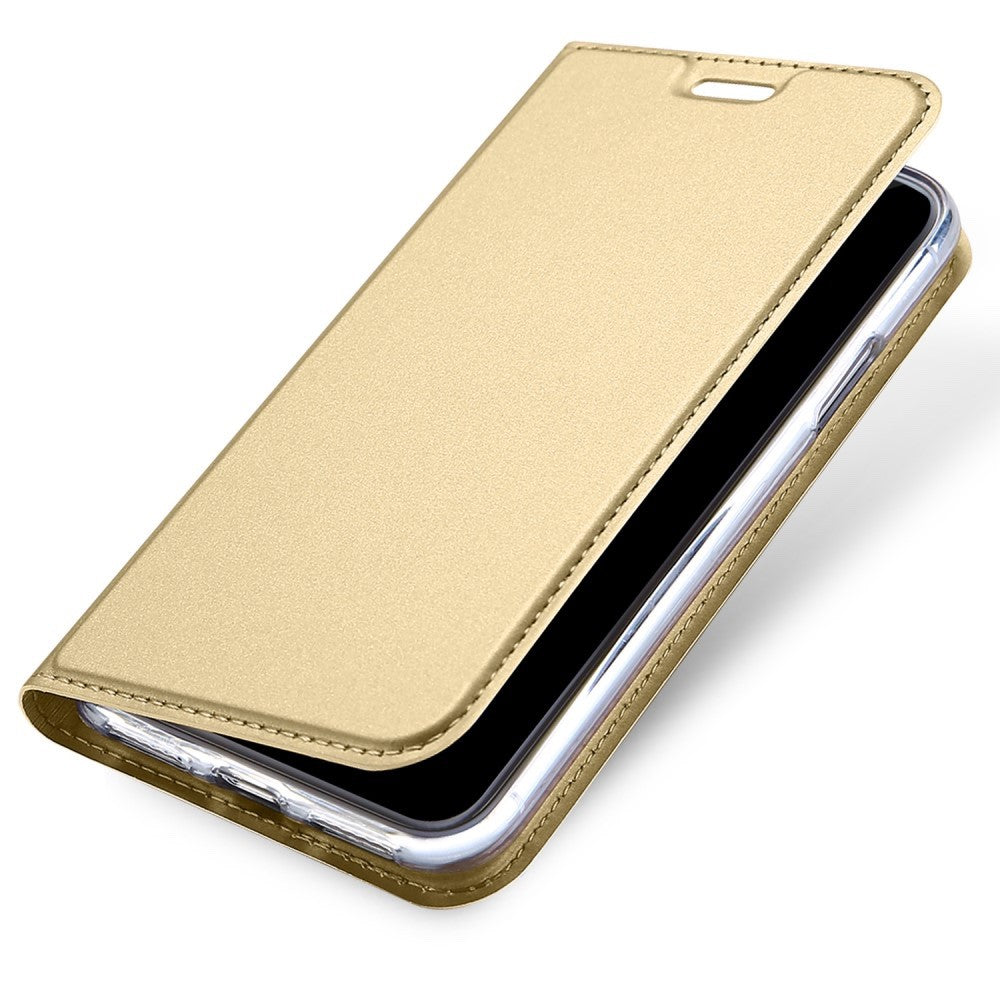 iPhone XS / iPhone X Case Made With PU Leather + TPU - Gold