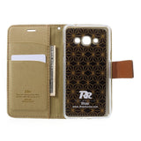 ROAR KOREA Twill Grain Samsung J3 2017 Wallet Case - Khaki