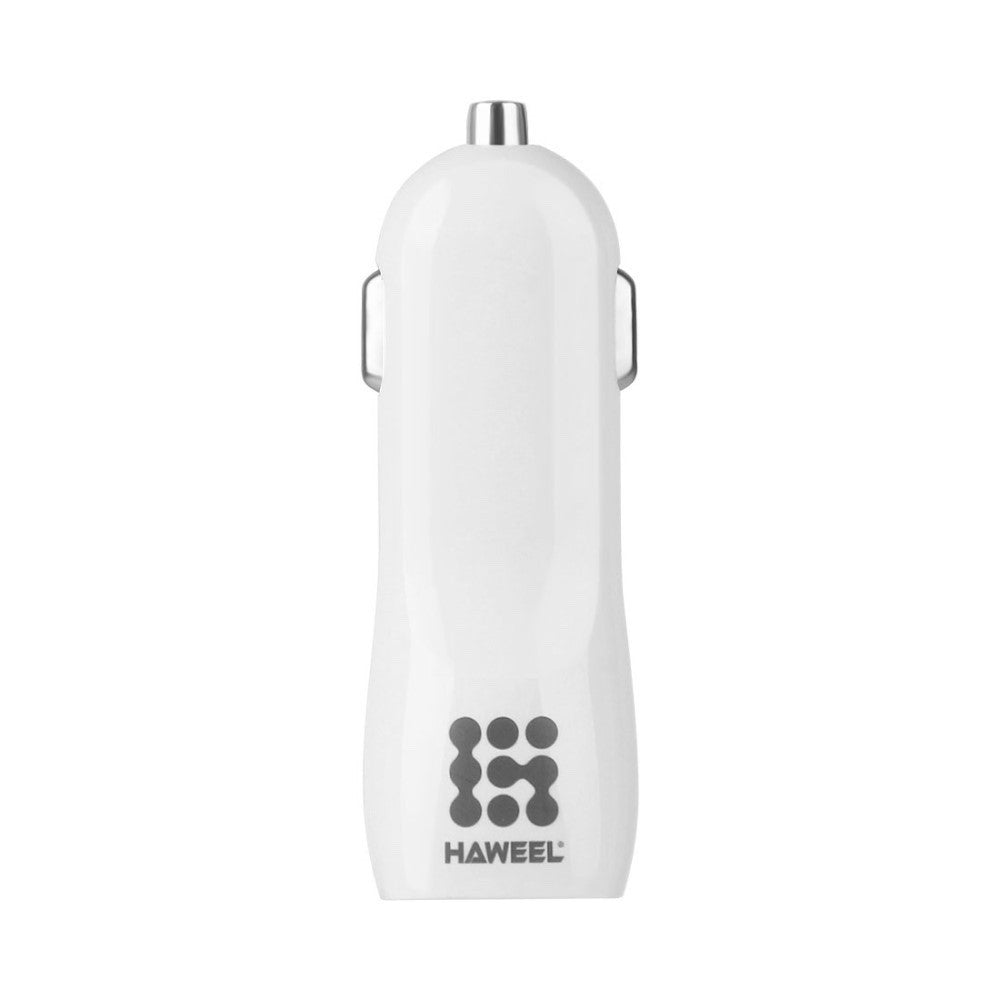 Car Charger HAWEEL Dual USB Port White