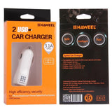 Car Charger HAWEEL Dual USB Port White