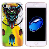 iPhone SE 2022 / SE 2020 / 8 / 7 Case Owl Pattern IMD Soft TPU