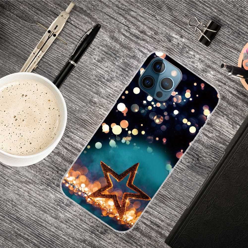 iPhone 12 / iPhone 12 Pro Case Made With Soft TPU - Five pointed Star