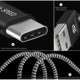 USB C Cable 25cm DUX DUCIS Data Sync Charging Woven