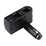 Car Charger Dual USB 6A With 2 Socket Cigarette Lighter Splitter