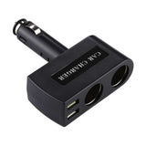 Car Charger Dual USB 6A With 2 Socket Cigarette Lighter Splitter