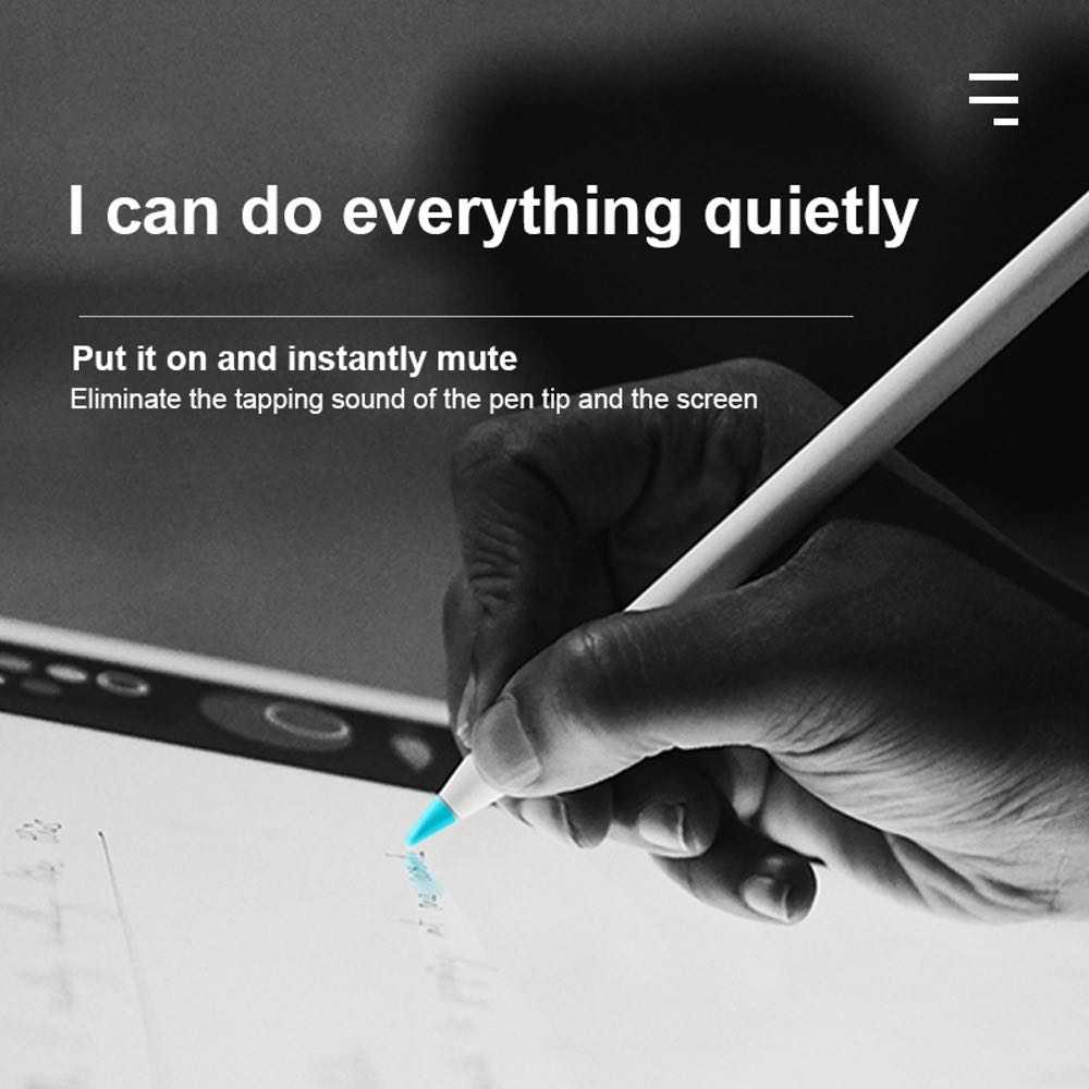 Apple Pencil Tip Cover - Dark Grey 10 Pcs