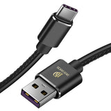 USB C Cable 1M DUX DUCIS 5A Data Sync Charging - Black