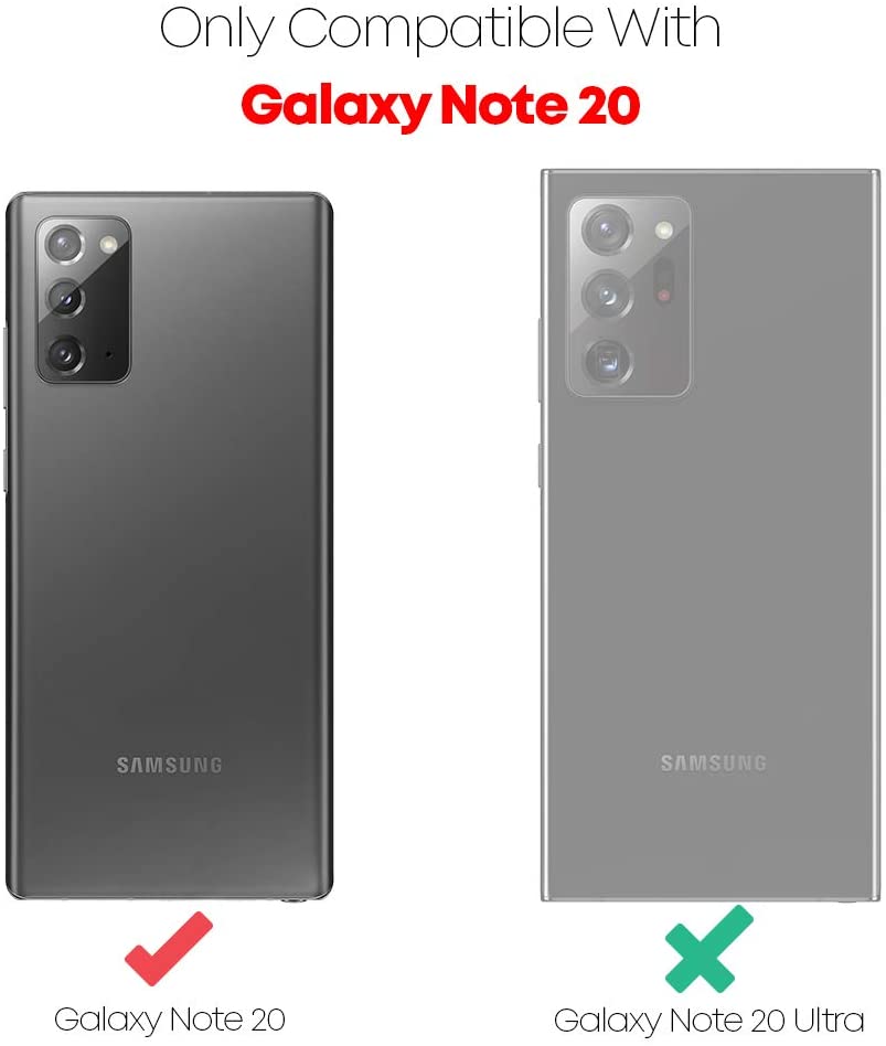 Samsung Galaxy Note 20 Case Made With PU Leather and TPU - Black