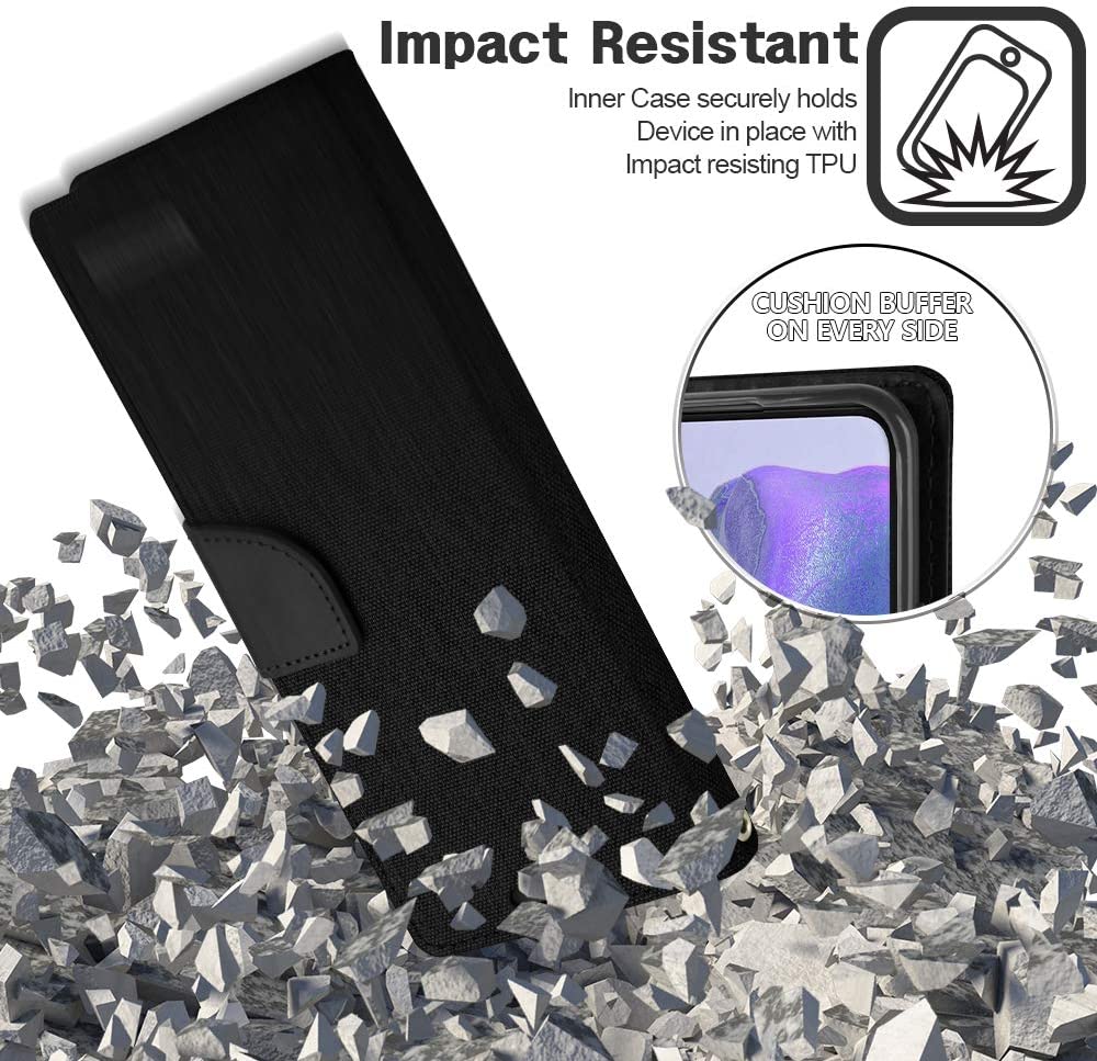 Samsung Galaxy Note 20 Case Made With PU Leather and TPU - Black