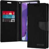 Samsung Note 20 Case Made With PU Leather and TPU - Black