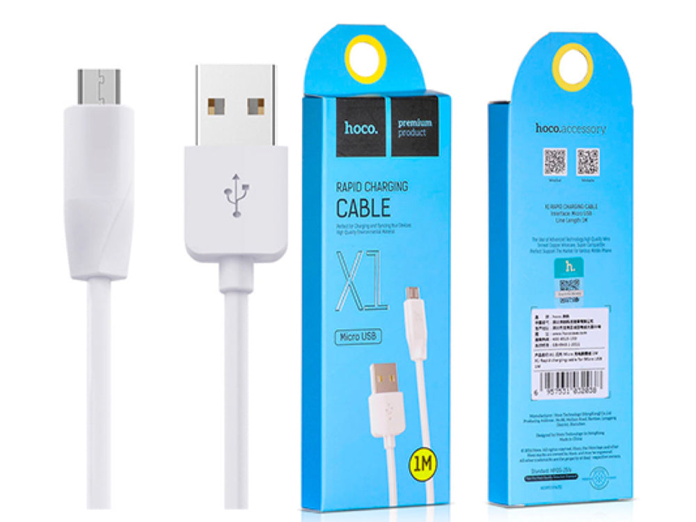Micro USB Cable 1M HOCO X1 - White