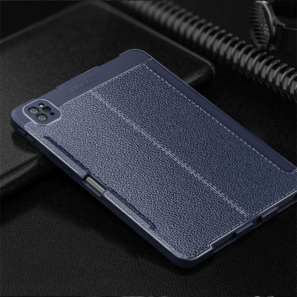 iPad Pro 12.9 2020 4th Gen Case Three-folding Holder - Blue