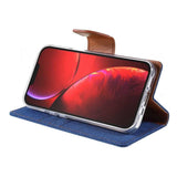 Best Mercury Canvas iPhone 13 Pro Max Wallet Case - Blue