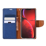 Best Mercury Canvas iPhone 13 Pro Max Wallet Case - Blue