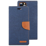MERCURY Canvas Diary iPhone 12 Pro Max Wallet Case - Navy Blue