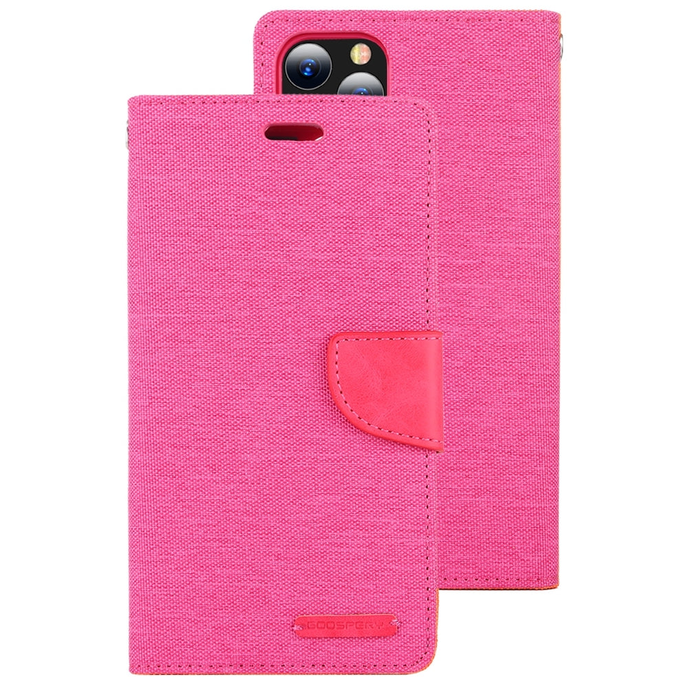 iPhone 12 Pro Max Case MERCURY GOOSPERY Canvas Diary - Rose Red