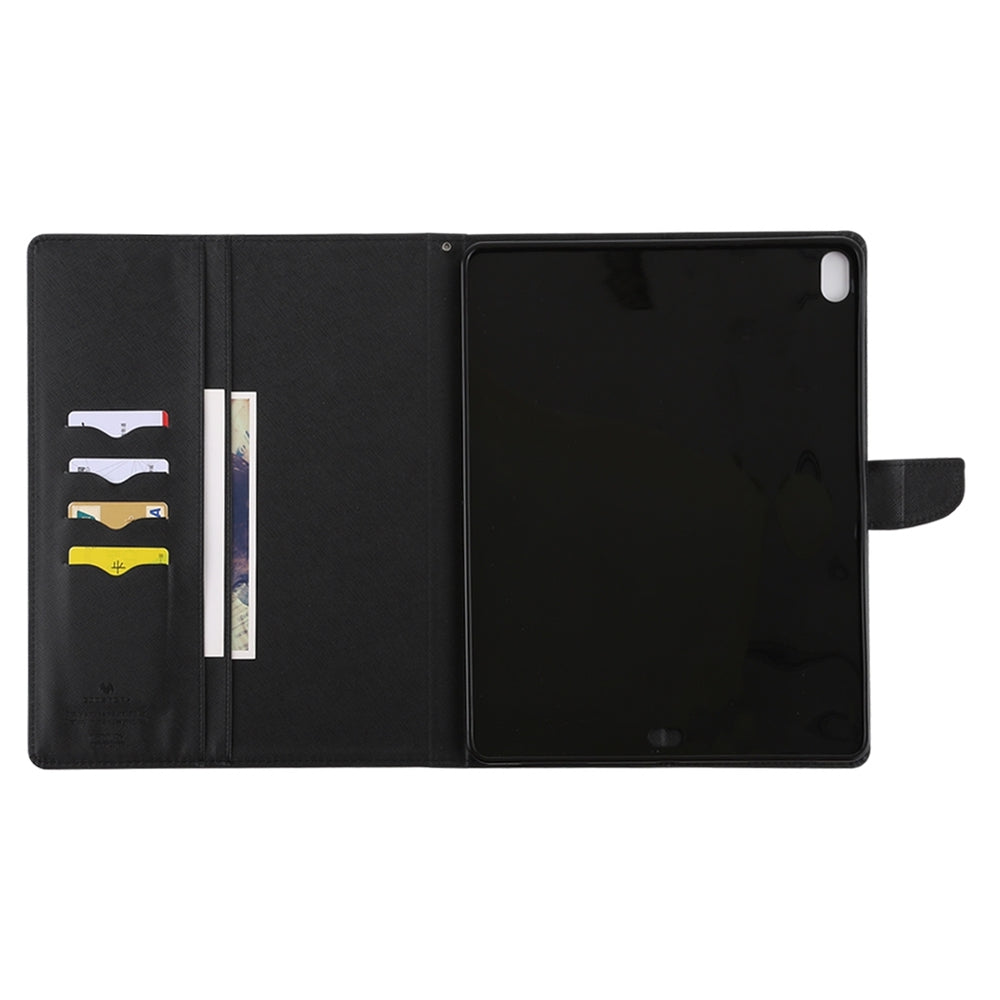 iPad Pro 12.9 2018 Case Mercury GOOSPERY FANCY DIARY Cross Texture - Black