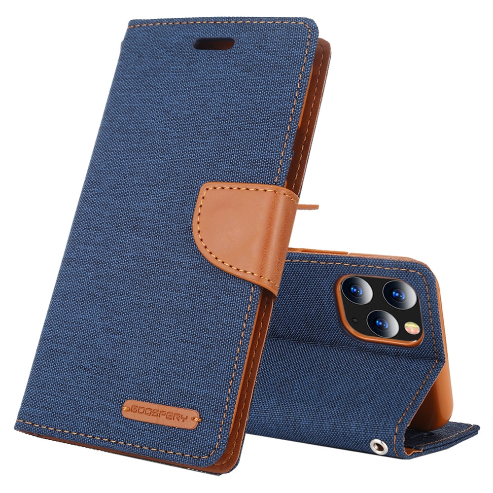 iPhone 12 Pro Max Case MERCURY Canvas Diary - Navy Blue