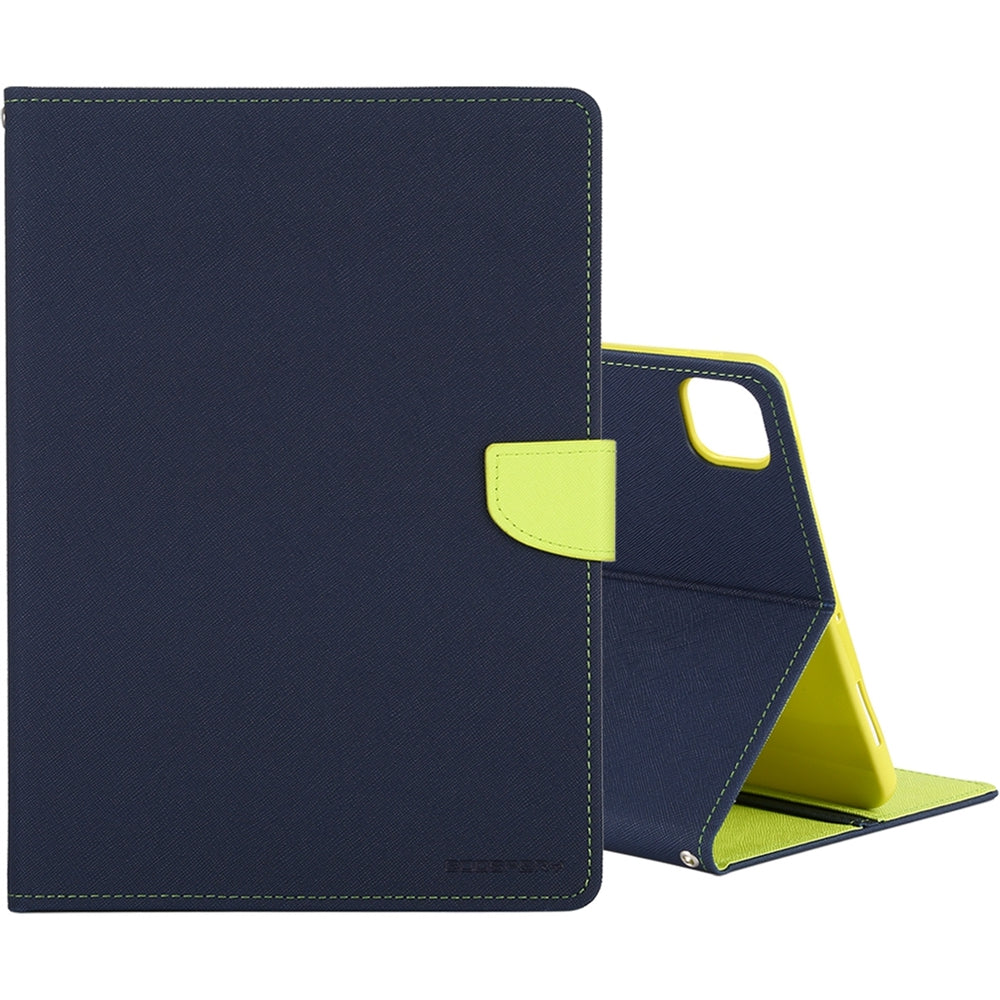 iPad Pro 12.9 2020 Case - Mercury GOOSPERY FANCY DIARY Cross Texture - Navy Blue
