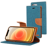 iPhone 12 Pro Max Case MERCURY GOOSPERY Canvas Diary - Green