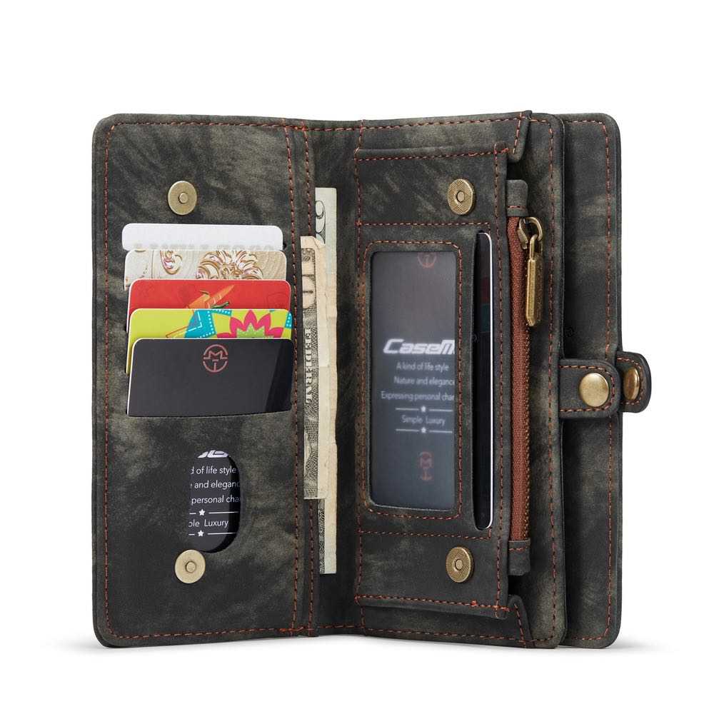 iPhone 13 Case CASEME Secure Wallet Case - Black