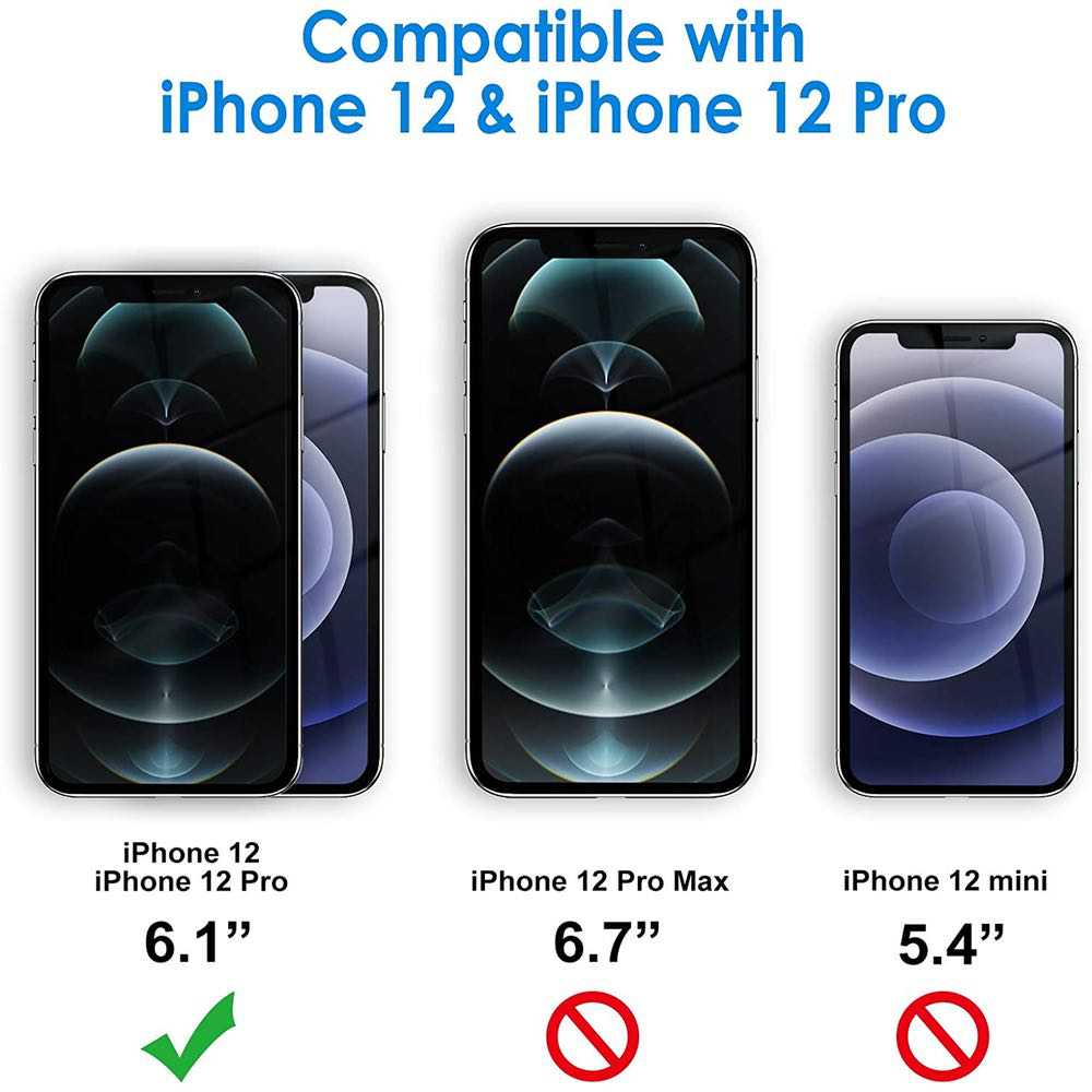 iPhone 12, iPhone 12 Pro Case ZIZO BOLT With Tempered Glass - Black