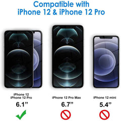 iPhone 12, iPhone 12 Pro Case ZIZO BOLT With Tempered Glass - Black