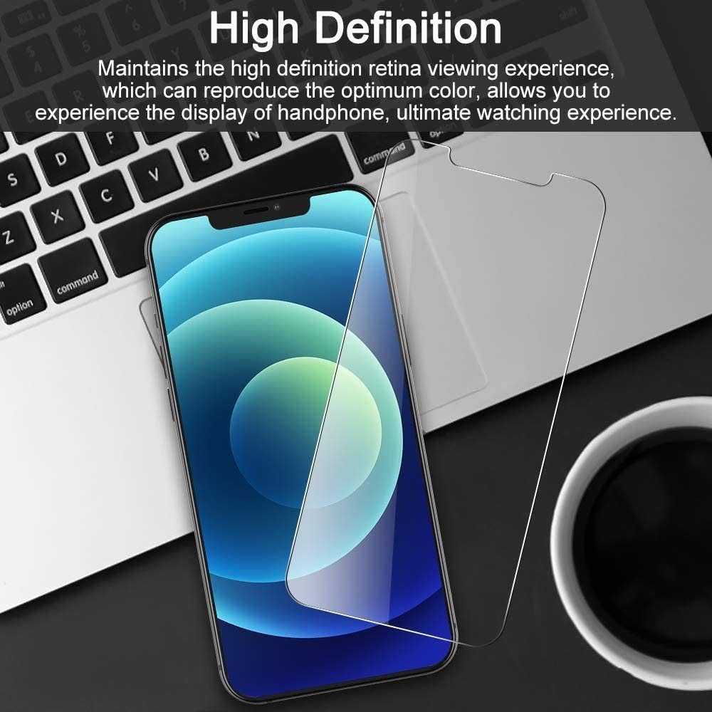 iPhone 12 Pro Max Screen Protector Tempered Glass Clear - Case Friendly