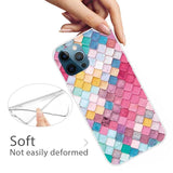 Colourful Square Design Soft TPU iPhone 12/iPhone 12 Pro Case