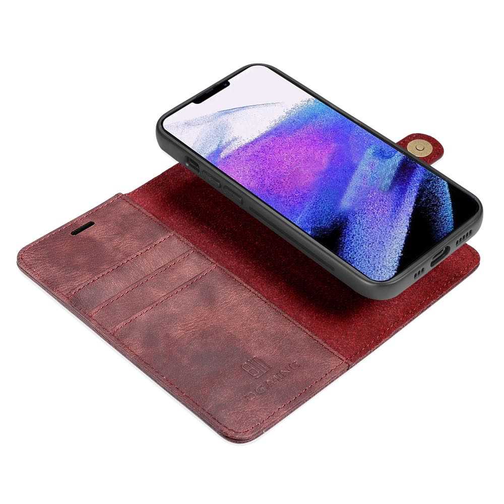 iPhone 13 Pro Max Case Detachable Secure Magnetic - Wine Red