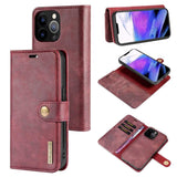 iPhone 13 Pro Case DG.MING Detachable Magnetic - Wine Red