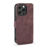 iPhone 13 Mini Secure Wallet Case With 3 Card Slots - Coffee